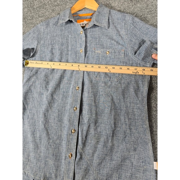 Orvis Women's Tech‎ Chambray Short-Sleeve Work Shirt Size S - Picture 7 of 12